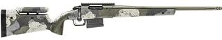 .308 Winchester bolt action rifle with adjustable Evergreen Camo stock.